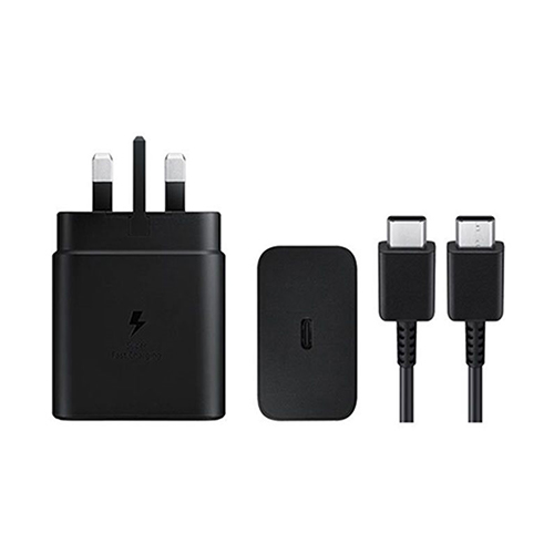 شارژر سامسونگ 45w Adapter USB-C باکابل دوسر تایپ سی (BUFF)